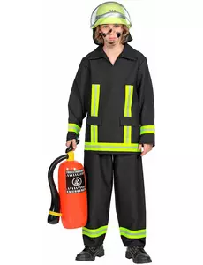 Déguisement pompier Allemand enfant, Taille: 5–7 ans (128 cm)