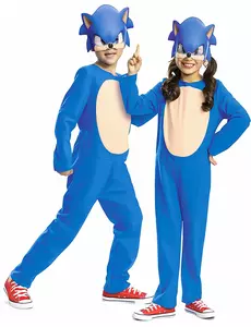 Déguisement Sonic™ basique enfant, Taille: 5–6 ans (109–126 cm)