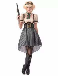 Déguisement steampunk femme, Taille: Medium