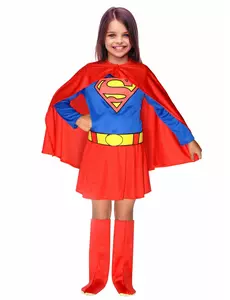 Déguisement Supergirl™ fille, Taille: 3-4 ans