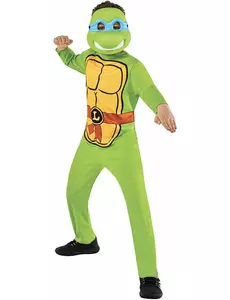Leonardo de Ninja Turtle™ verkleedkleding voor kinderen, Maat: 7–8 jaar (122 tot 128 cm)