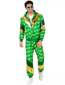 Survêtement à trèfles Saint Patrick adulte, Taille: Medium