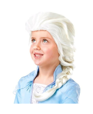 {fr}:Perruque Elsa Frozen pour enfants;}