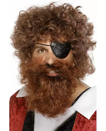 Barbe pirate marron homme
