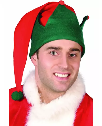 Bonnet elfe Noël avec pompon adulte