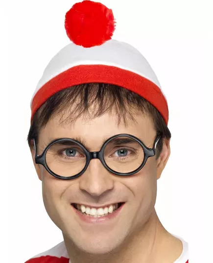 Waar is Wally™ muts en bril voor volwassenen