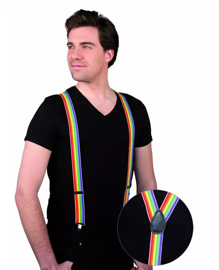 Bretelles multicolores adulte