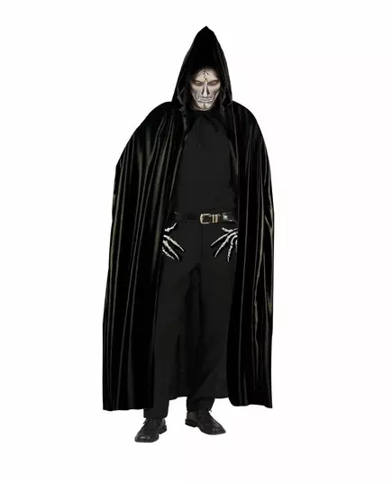 Cape noire avec capuche adulte