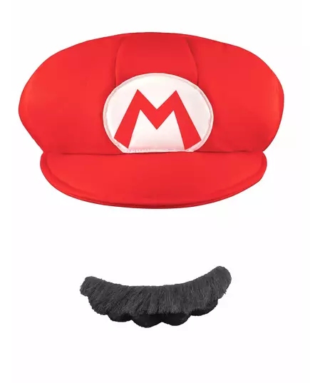 Casquette et Moustache Mario™ Adulte