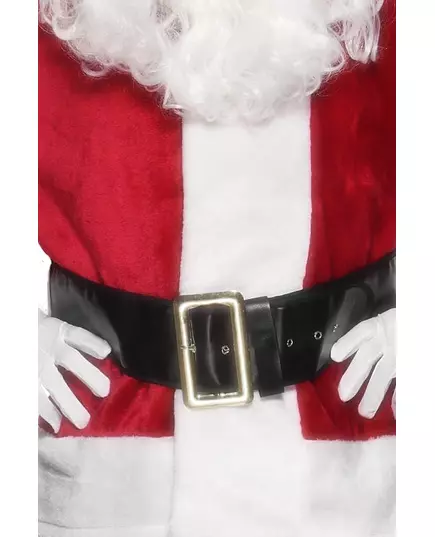 Zwarte kerstmanriem voor volwassenen
