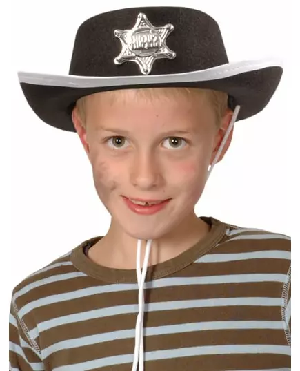 Chapeau cowboy noir enfant
