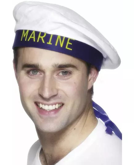 Chapeau marin ruban noir adulte