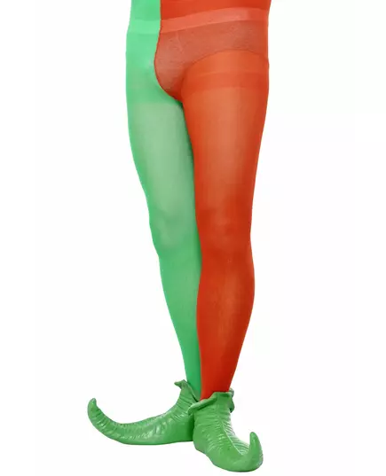 Collants bicolores d'elfe adultes, Taille: Medium