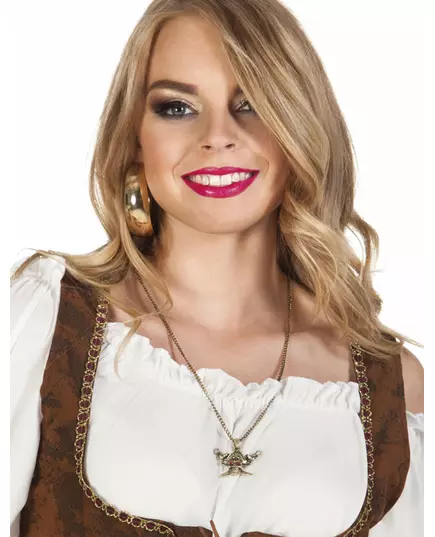 Goudkleurige piratenketting voor volwassenen