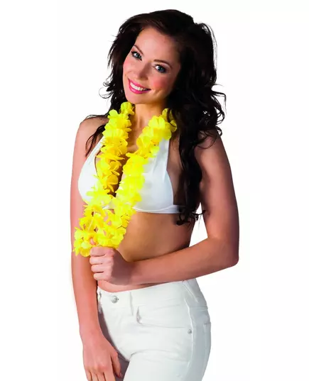 Gele Hawaiiaanse ketting