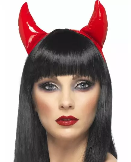 Rode duivelshoorns voor volwassenen Halloween