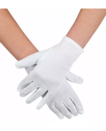 Gants courts blancs classiques adulte