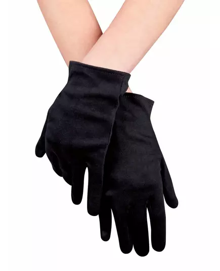 Gants courts noirs adulte