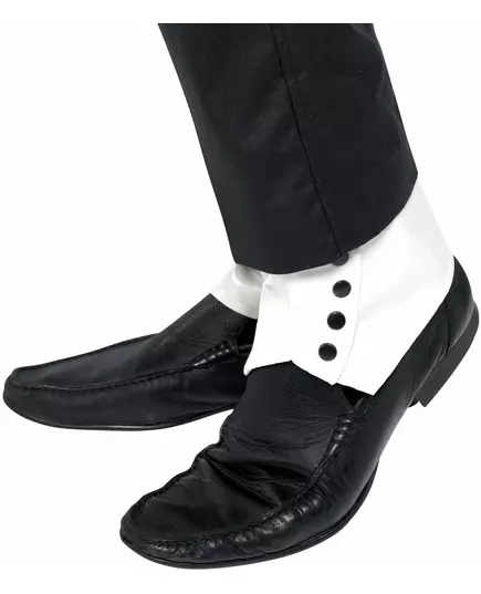 Paire de guêtres blanche adulte
