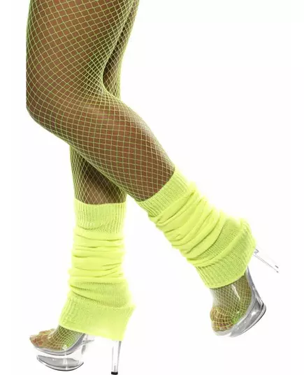 Fluo gele beenwarmers