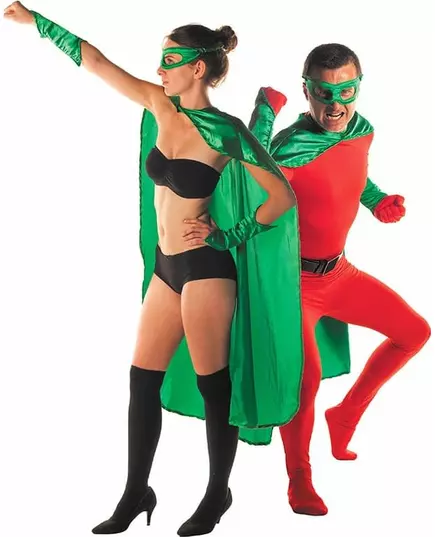 Kit super héros vert adulte