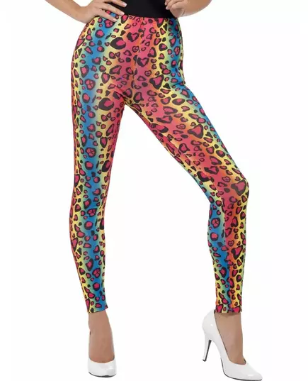 Legging léopard multicolore adulte