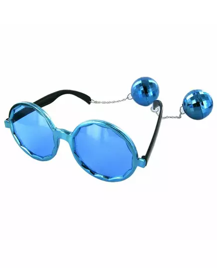 Blauwe disco bril voor volwassenen