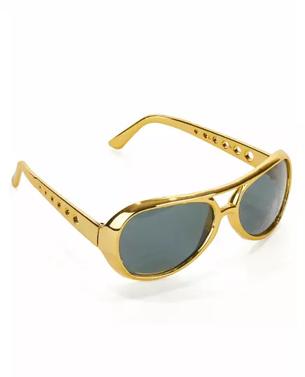 Lunettes Elvis™ dorées adulte