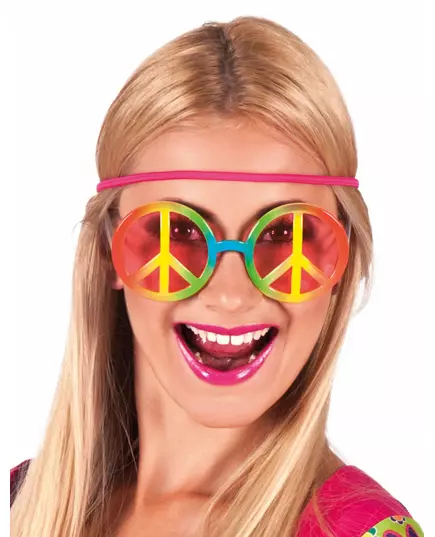 Lunettes hippie arc-en-ciel adulte