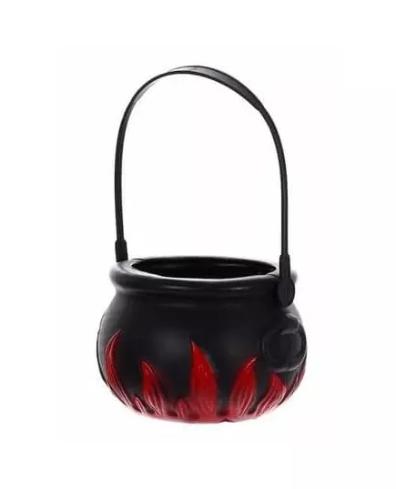 Mini chaudron avec flammes 13 cm