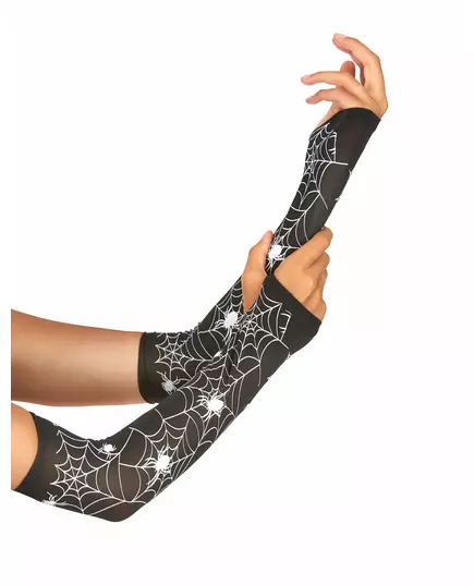 Mitaines toiles d'araignées femme Halloween
