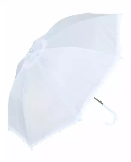Ombrelle blanche imitation dentelle