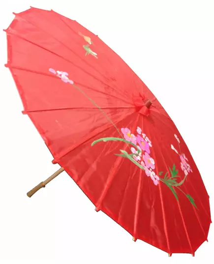 Rode Chinese parasol