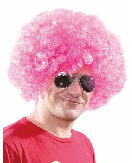 Perruque clown rose confort adulte