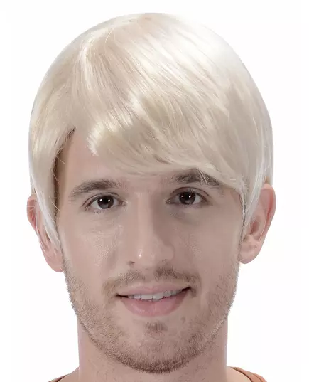 Korte blonde pruik voor heren
