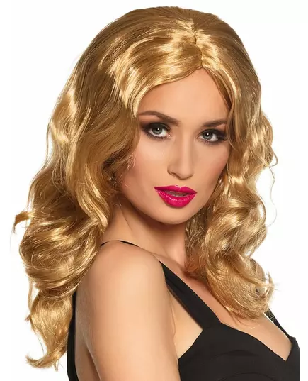 Lange blonde pruik
