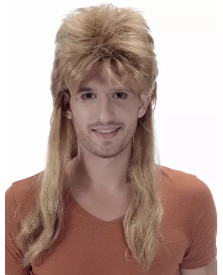 Perruque mulet blond homme