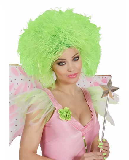 Perruque verte fluo femme