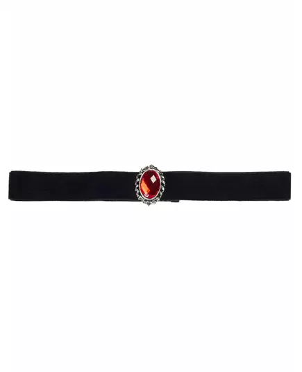 Halsband met rode nepedelsteen voor volwassenen