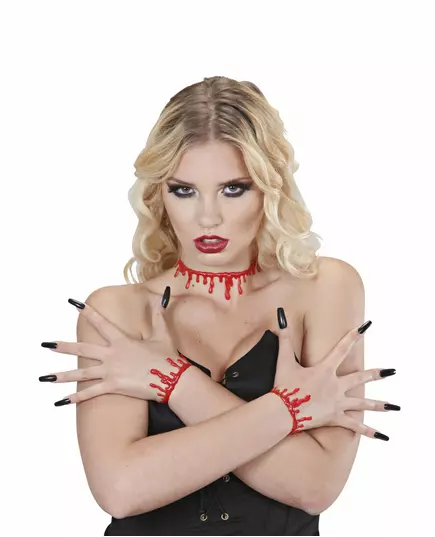 Ras de cou sanglant adulte Halloween