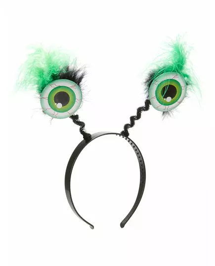 Haarband met groene ogen