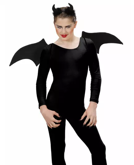 Demon set zwart Halloween accessoire