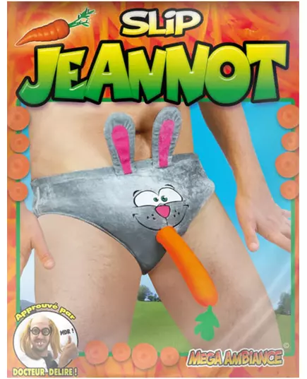 Slip humoristique tête de lapin