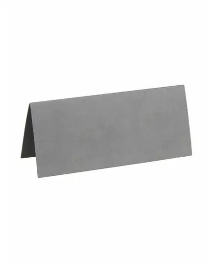 10 Marque-places rectangulaires argentés 3 x 7 cm