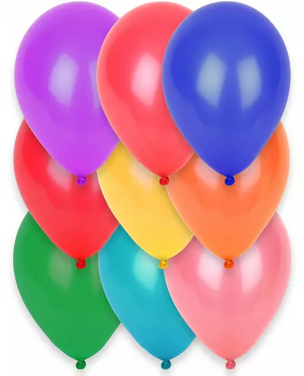 12 Ballons multicolores 28 cm