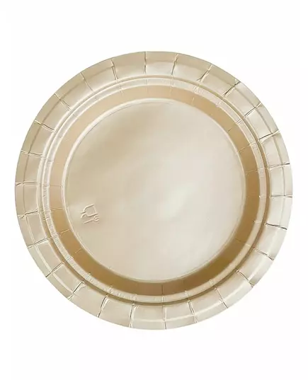 20 goudkleurige kartonnen borden