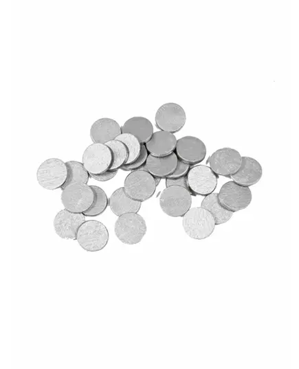 24 Confettis de table ronds argent 1,2 cm
