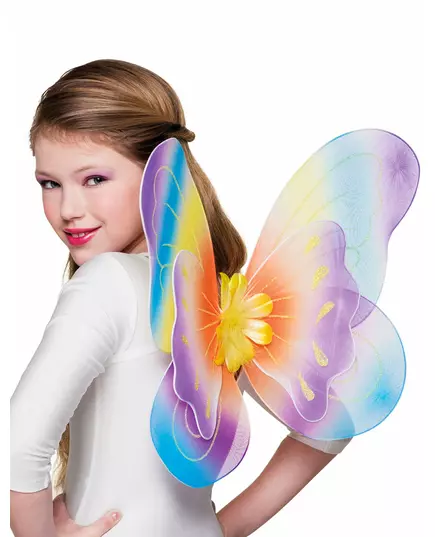 Regenboog vlinder vleugels voor meisjes