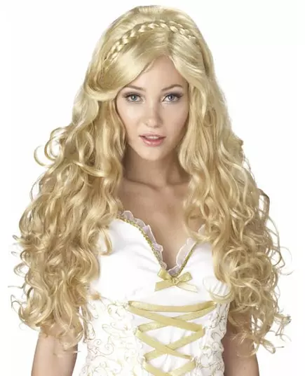 Blonde godin pruik voor vrouwen
