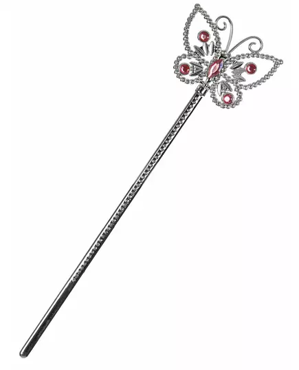 Baguette magique papillon rose adulte et enfant